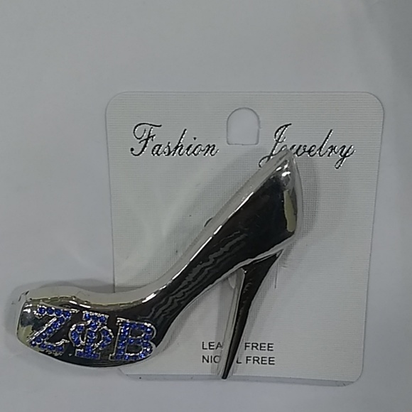 Zeta Sorority Shoe Brooch - Picture 2 of 2